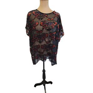 Tobi Sheer Woman's Small Black Top